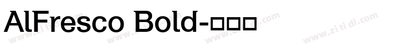 AlFresco Bold字体转换